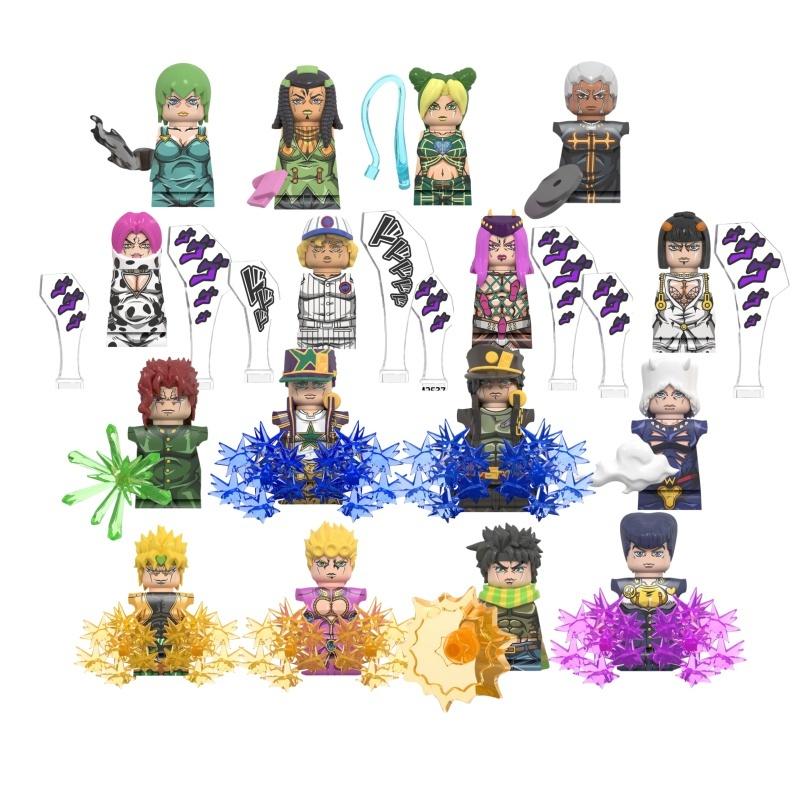 

Anime Building Blocks Anime Action Figure Mini Assemble Model Toys Gift