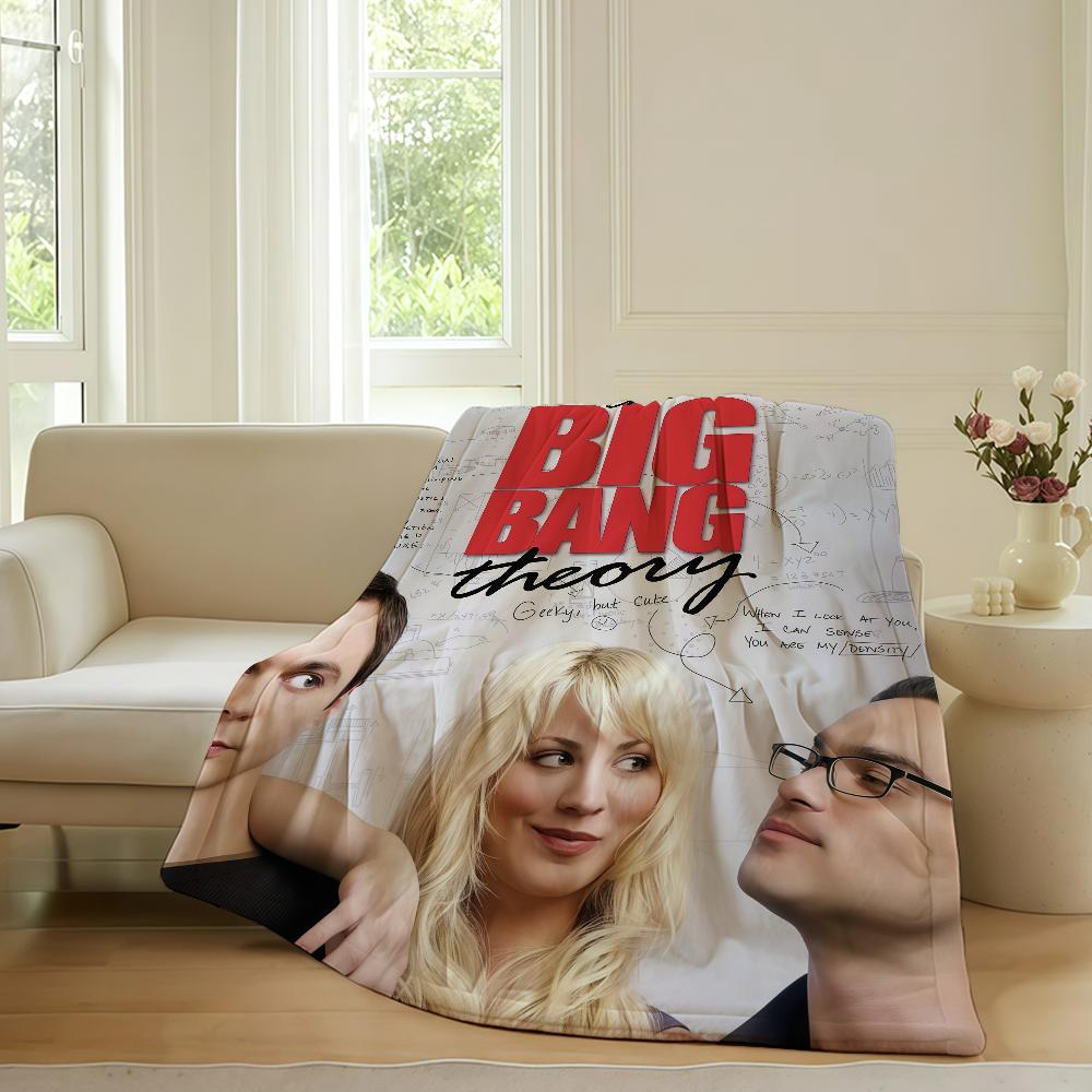 Funny tv The Big Bang Theory Blanket For Sofa Office Bed Plane Travel Sleep Read Relax Camping Soft And Warm