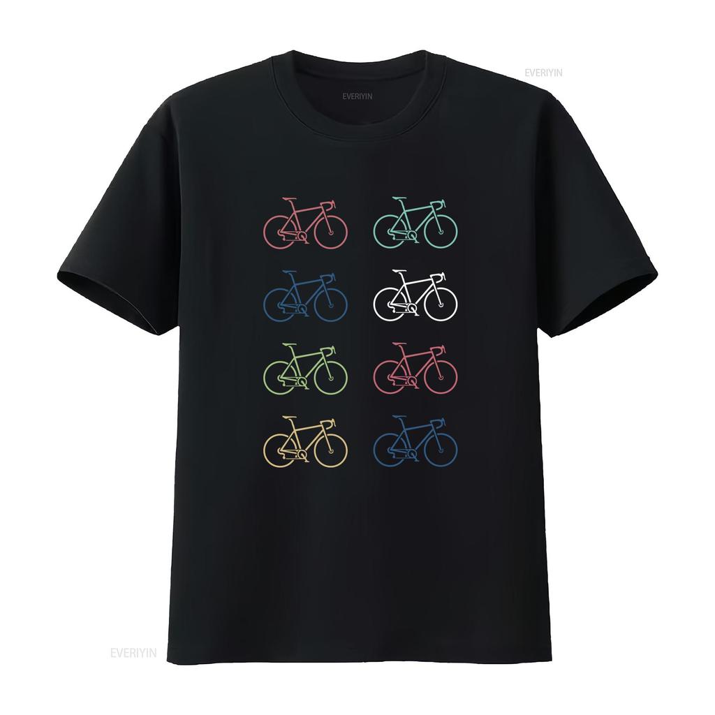 Retro Road Bike Bicycle T Shirt Available in Multiple Colors for  vintage Washed Breathable Top For Everyday Wear Stretched