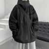 Harajuku Schwarze Jacke Frauen Wasserdichte Y2k Streetwear Mantel Vintage Ästhetischen Anorak Oversize Outdoor Windjacke Koreanische