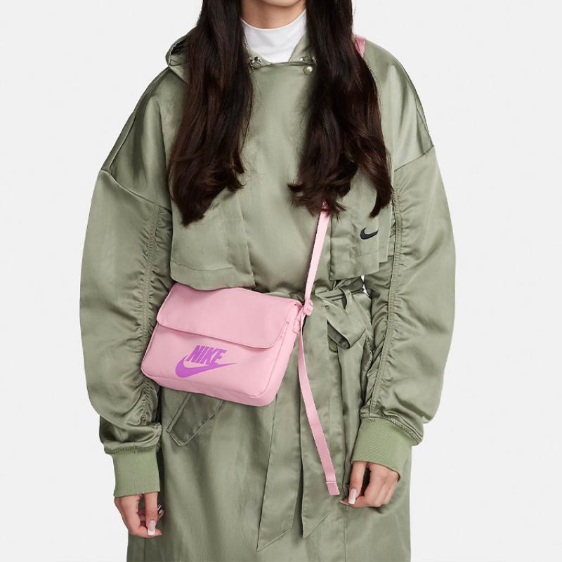 Nike Polyester Shoulder Bag Crossbody Bag Regular Women's Pink Casual CW9300-690