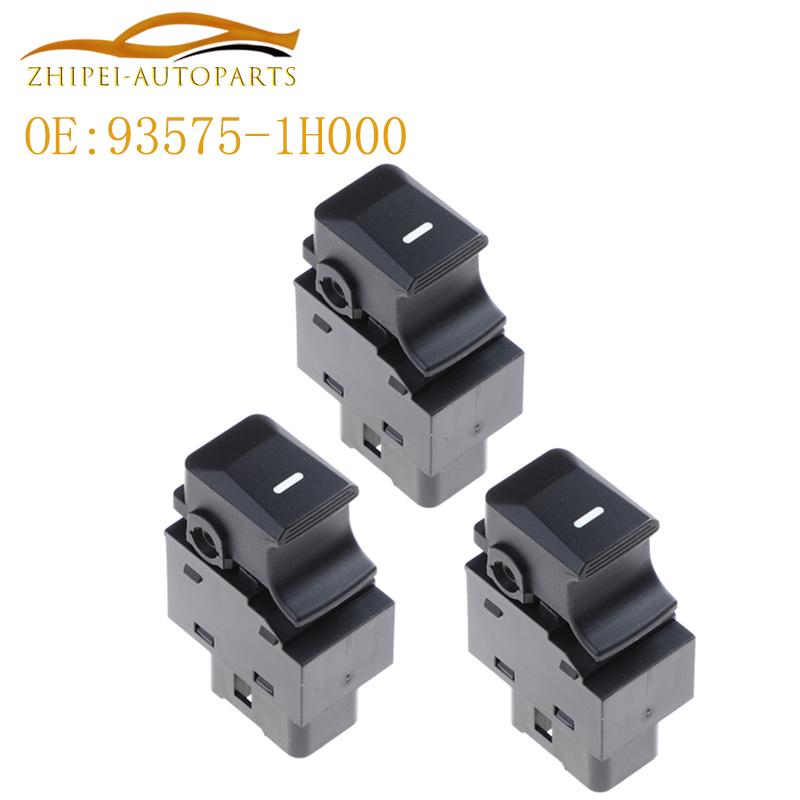 93575-1H000 Window Single Lifter Switch Button Car 935751H000 369510-1000 93580-3W000 935803W000 For Hyundai Kia Sportage