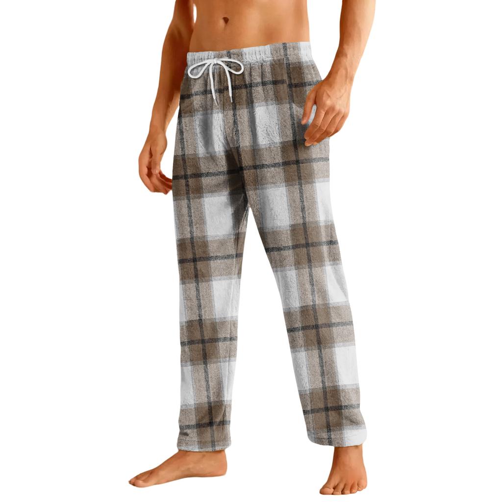 Men's Home Soft Pajama Pants Drawstring With Pockets Casual Sports Pants