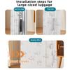 10-40CS Suitcase Dust Cover Universal Full Coverage Non Woven Disposable Travel Luggage Storage Protector Rainproof Case