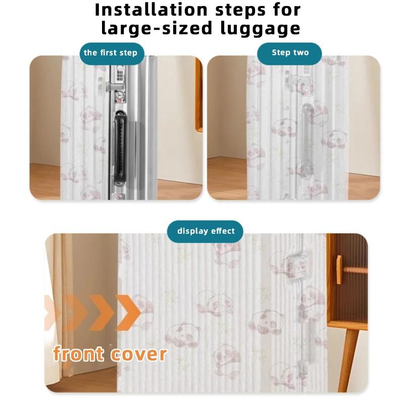 10-40CS Suitcase Dust Cover Universal Full Coverage Non Woven Disposable Travel Luggage Storage Protector Rainproof Case