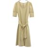 TO BE CHIC Made In Japan Short Sleeve Knee-length Dress 42 Beige Women Used