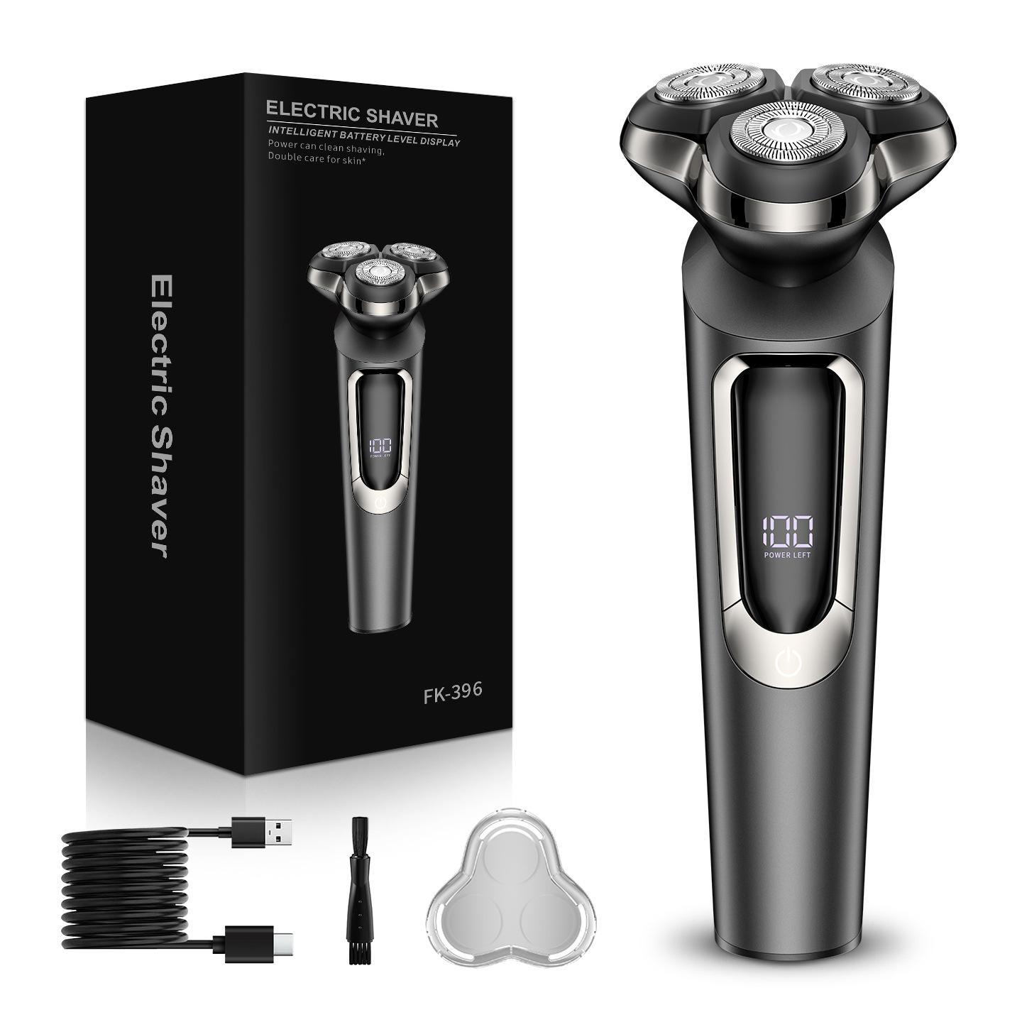 

Electric Razor for Men, Upgraded Electric Shavers for Men, USB-C Rechargeable, Wet & Dry Shaver with Pop-up Trimmer сірий