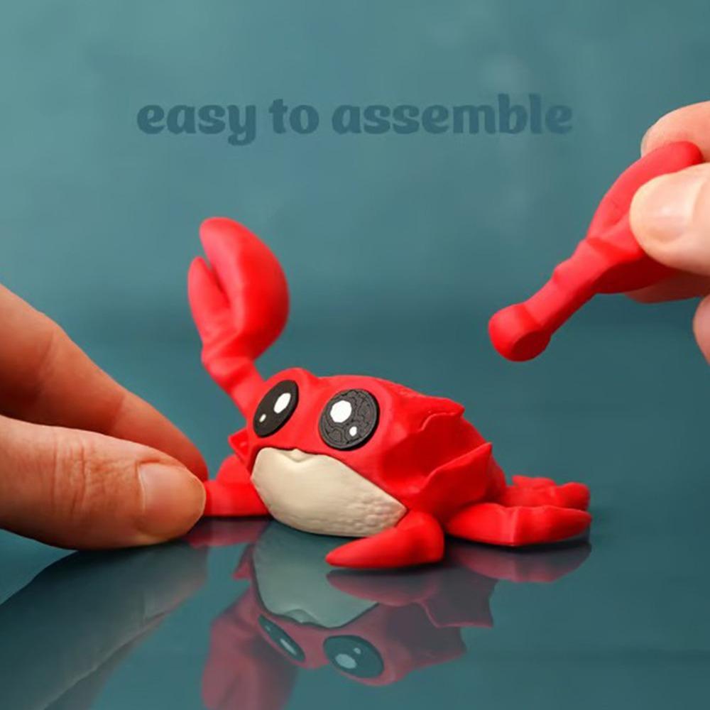 3D Printed Note Clamp Crab Paper Clamp Unique Card Holder  Desktop Decoration