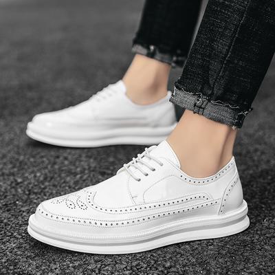 Herren Formelle Schuhe Weiß Spaltleder Business Casual Schuhe Mode Mann Kleid Büro Hochzeit Oxfords Männlich Bequeme Schuhe