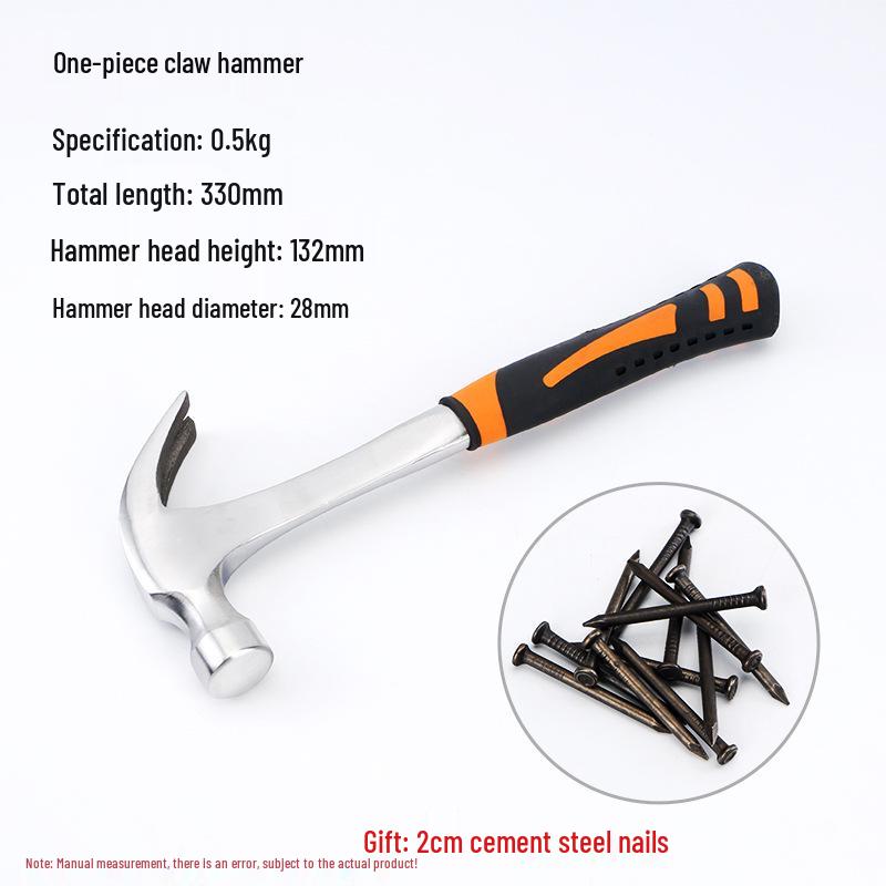 Multifunktions-Klauenhammer mit Brecheisen für Holzbearbeitung & Elektroarbeiten