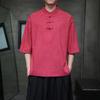 2024 Plus Size Men's Casual Chinese Style T-shirt