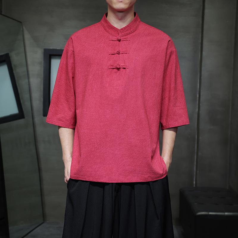 2024 Plus Size Men's Casual Chinese Style T-shirt