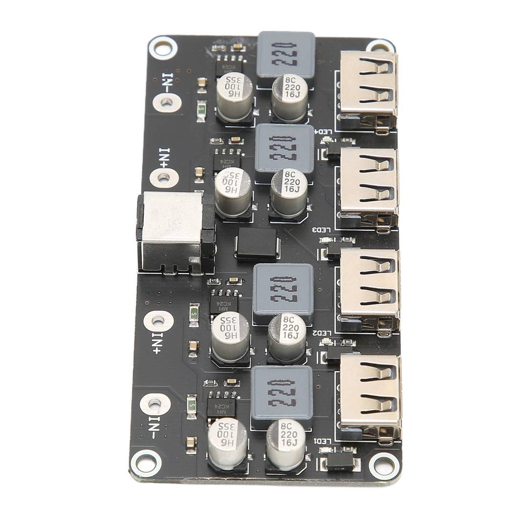 4 Way Fast Charge Module 12V 24V to QC3.0 Power Buck USB Phone Charging Converter Board