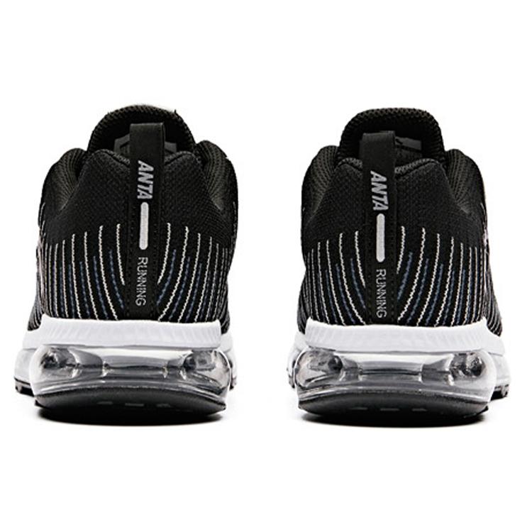 Anta Full Length Air Cushion Abrasion Resistant Slip Resistant Cushioning Low top Running Shoes Women's Black Gray 92835511-4