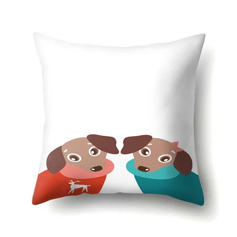 Hundemode Frischer Druck Kissenbezug Sofa