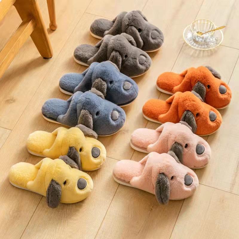 Navy Blue Men's Slippers with Dog Lemi 40/41