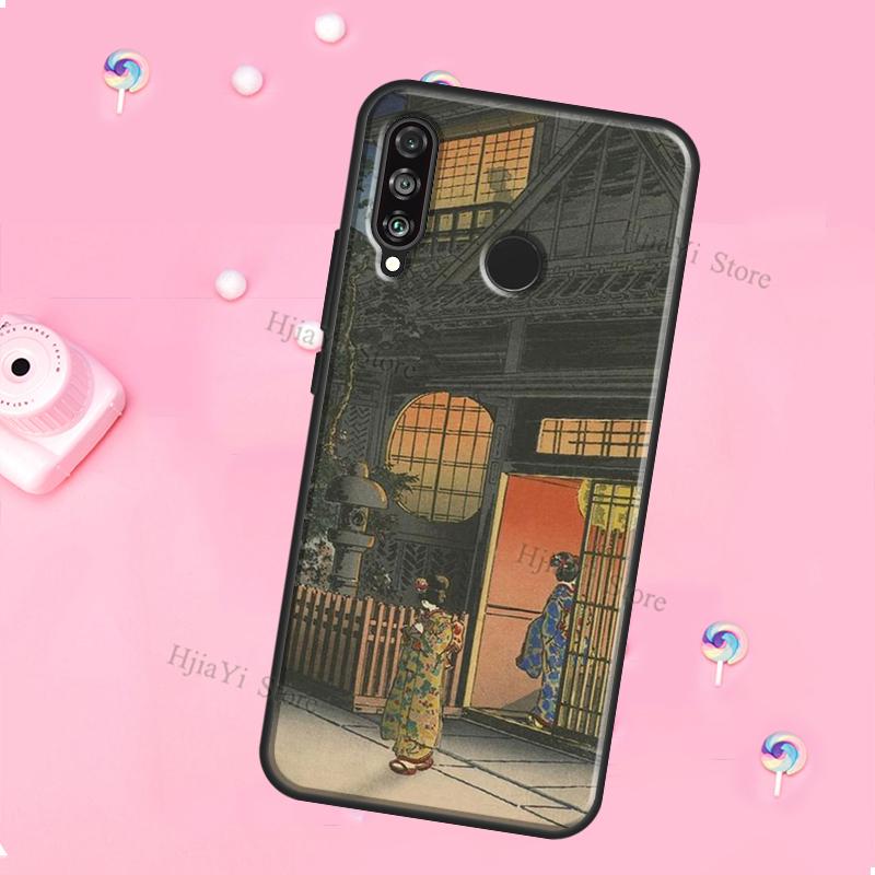 Japanese Style Ukiyo-e Art For Huawei Honor Magic 5 Lite X8 X9 X8a X9a 50 70 P20 P30 P40 P50 P60 Pro P Smart 2019 Case