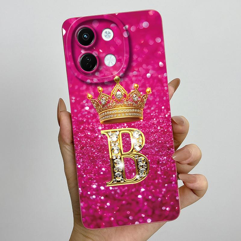 For Tecno Spark 30 5G Case KL8 Phone Cover Crown Letter Soft Silicone Funda for Techno Spark 30 5G Back Shell Spark30 5G Bumper