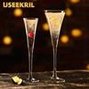 Pahare de Cocktail în Formă de V Cupă Creativă Pahar de Șampanie Pocal Pahare de Martini Pahar de Vin Roșu Scânteietor Accesorii pentru Băuturi