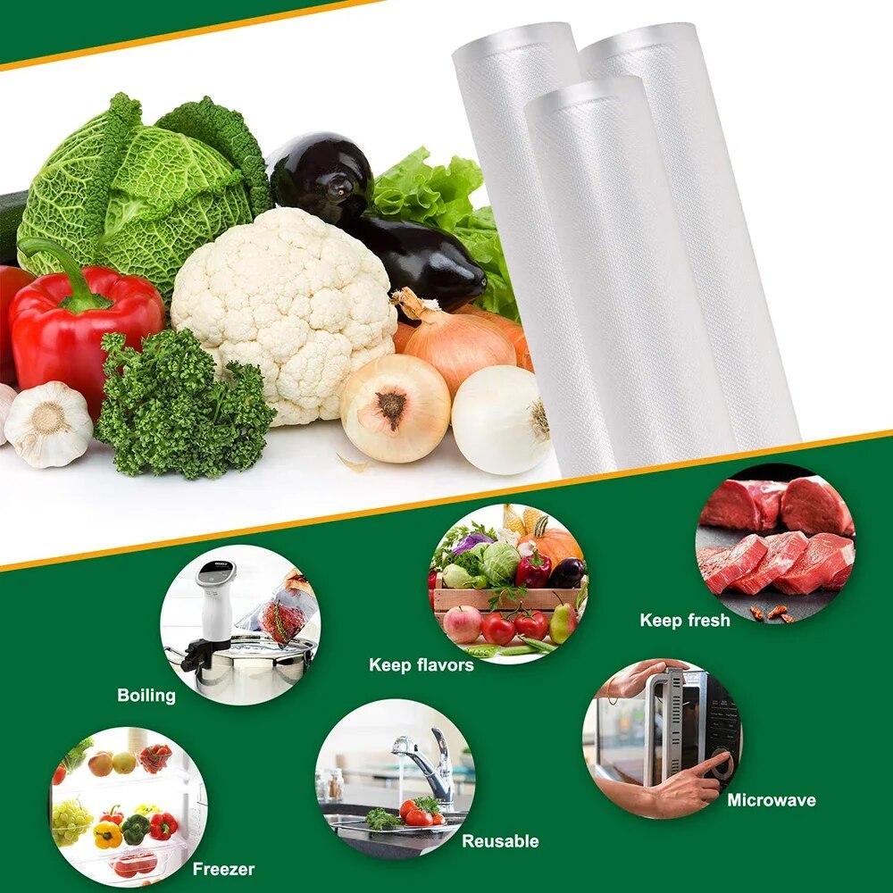 Household Food Vacuum Packing Bag For Vacuum Sealer Vacuum Storage Bags Food Fresh Long Keeping 12/15/20/25/28cm*500cm