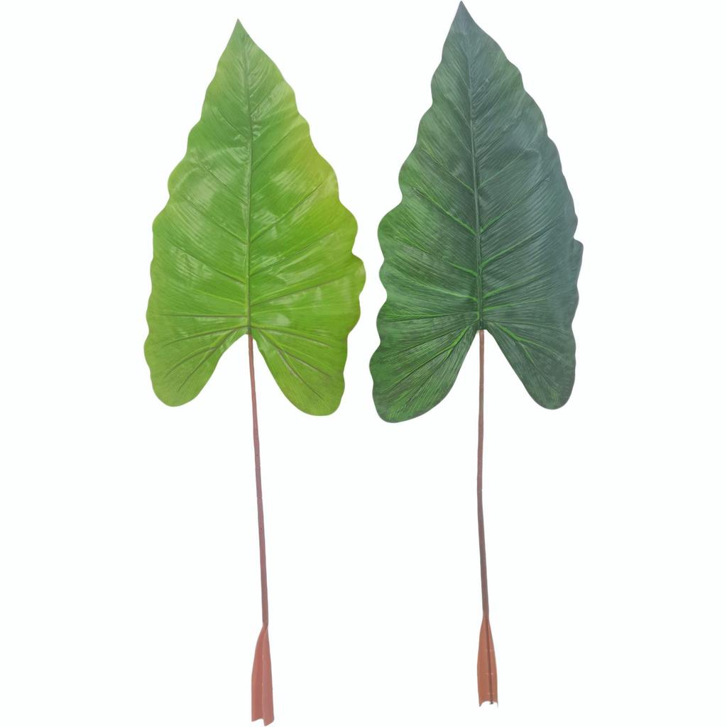 Artificial Caladium Leaves for Wedding, Home Decor, Landscaping, and Photography Props