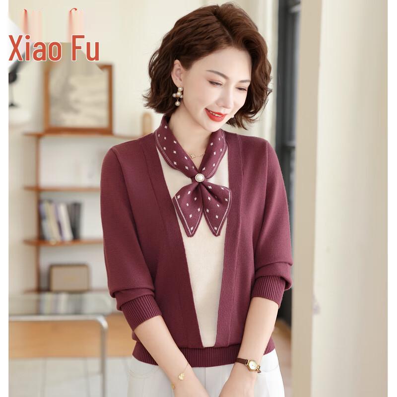 

Xiaofu Women s V-Neck Pullover Sweater 3XL