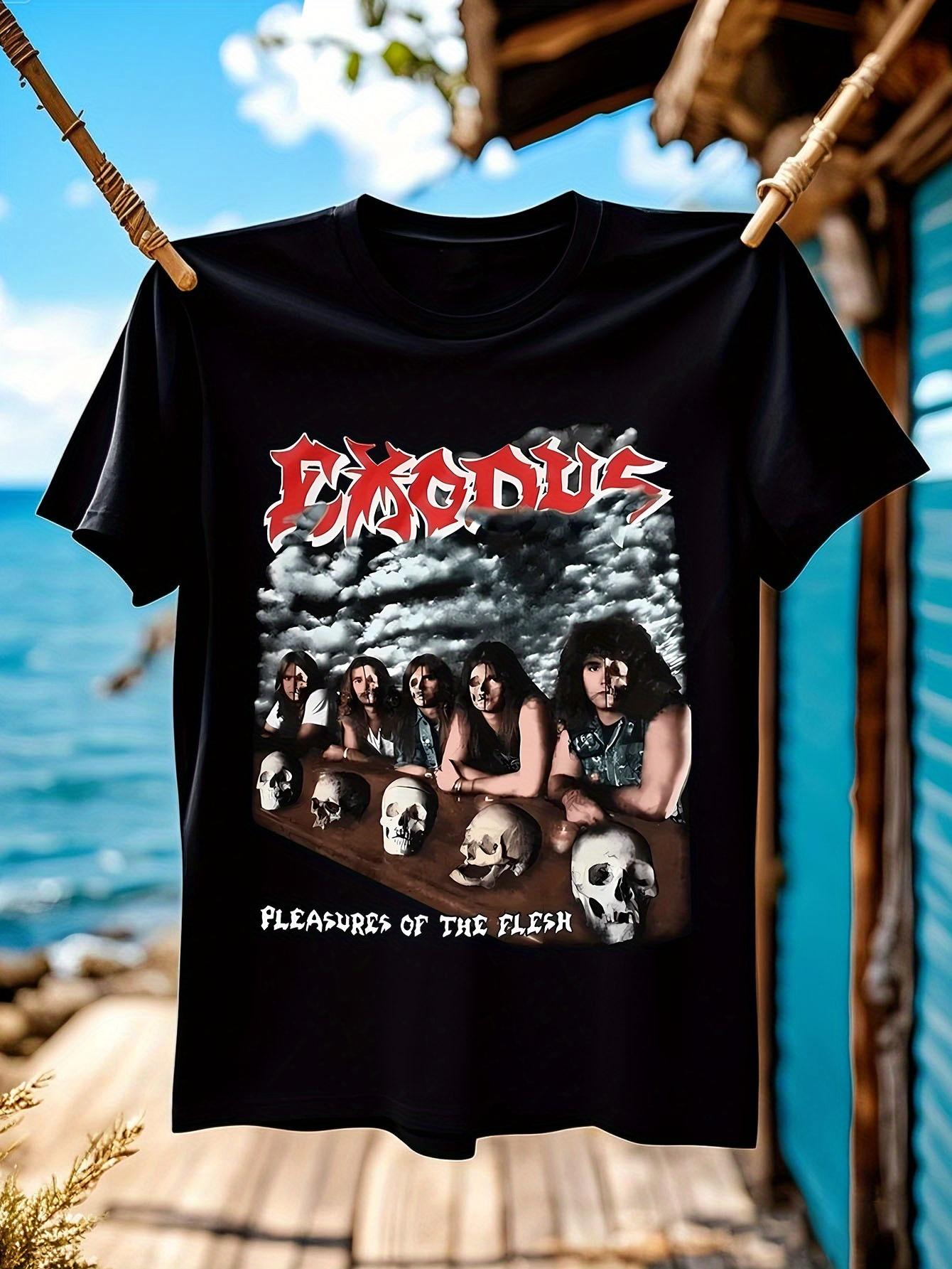 Exodus Pleasures Of The Flesh Black Tshirt - 100% Cotton XXXXL