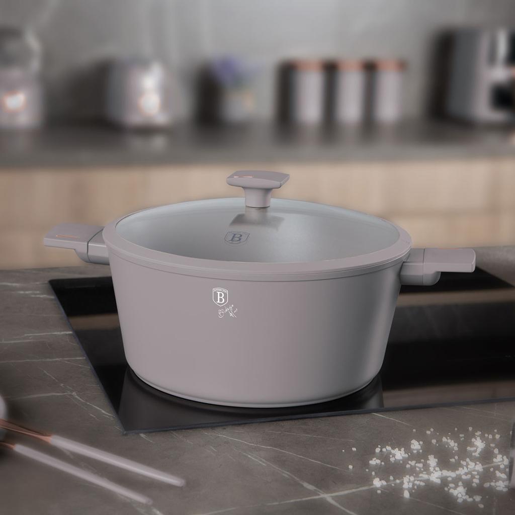 TITAN-TOPF MIT DECKEL 30cm BERLINGER HAUS BH-8103 TAUPE