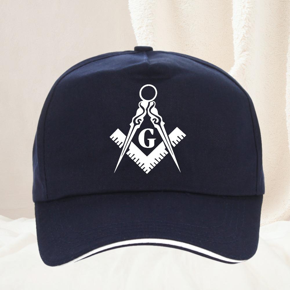 Freemason Compass Square Baseball Caps Peaked Cap Freemason Gold Square Compass Sun Shade Hats for Unisex