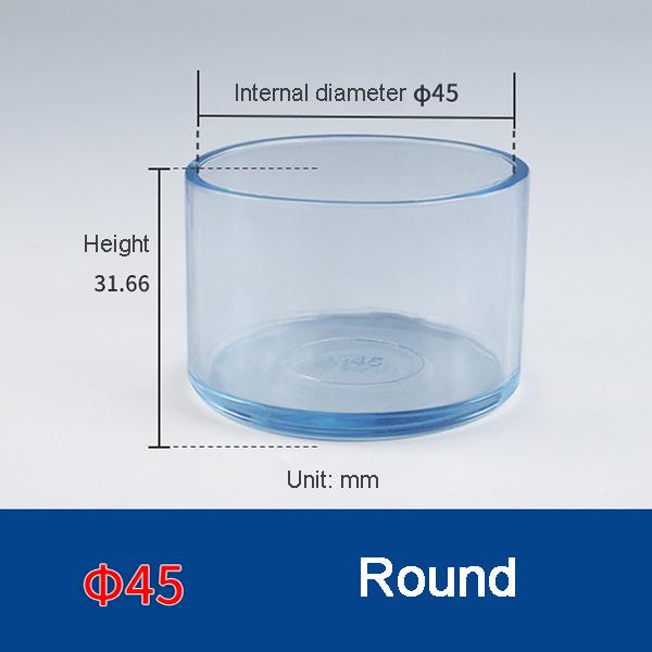 Transparent Thickened Table Foot Mat, Protective Cover, Non-slip, Wear-resistant, Furniture, Chair Noise, 4 Pcs Set Foot Cover