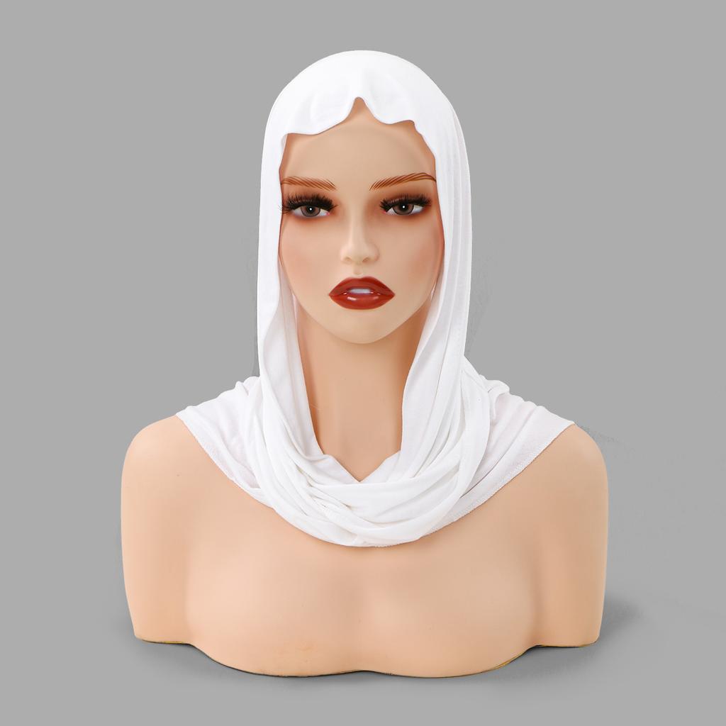 New Modal Jersey Instant Hijab Woman Muslim Underscarf Caps Cotton Stretch Hat Islam Turban Bonnet Foulard Cross Headscarf