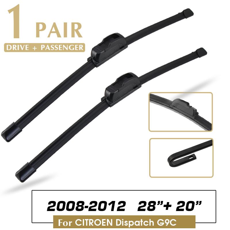 

BROSHOO Car Wiper Blade Natural Rubber 28“+20” 2008-2012 For CITROEN Dispatch G9C Front Windshield Windscreen Cars Accessories For CITROEN