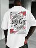 Kapr Třešňový květ Květinový Japonský Grafický Tričko Unisex Unisex Harajuku Streetwear Estetický Ležérní Bavlna Krátký Rukáv Topy