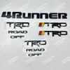 Suitable for Toyota 4RUNNER TRD Matte Black Letter Badge Replacement Self-adhesive Back AC9