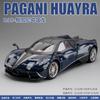 Large Size 1:18 Pagani Huayra Toy Model Car Diecast Alloy Sport Cars Sound Light Pull Back Shock Absorption Models Festival Gift