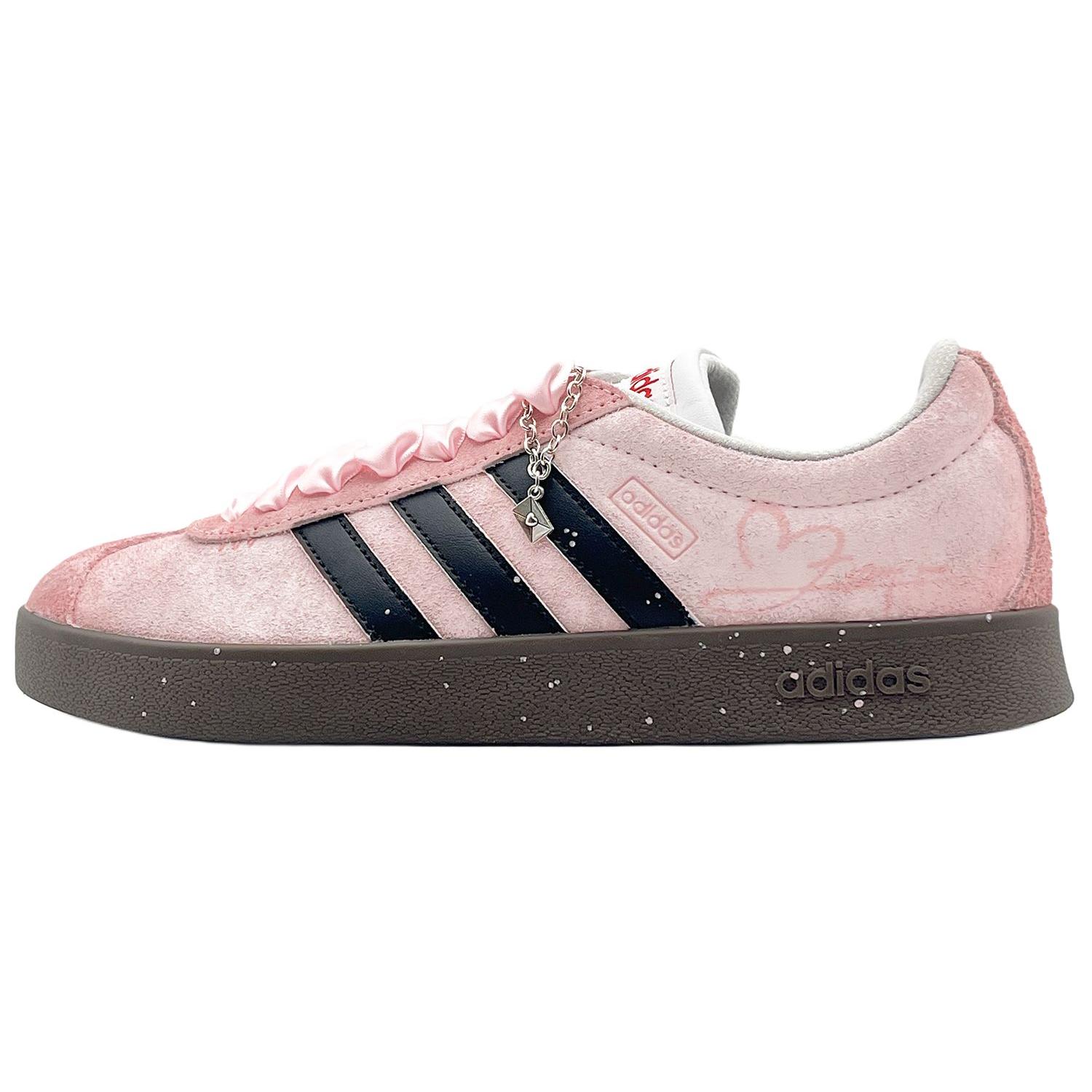 Adidas Vl Court Classic Cushioning, Wear Resistant Low top German Army Trainers Unisex Pink JS3003(Team131-) 35⅔