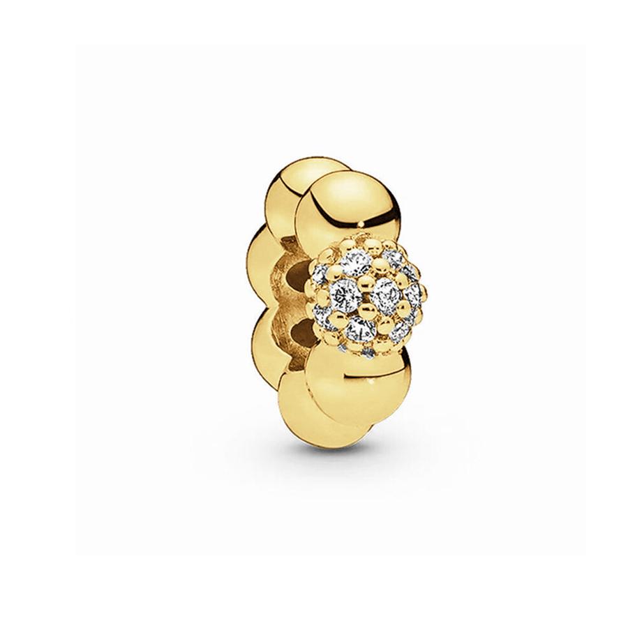 Sparking Gold Animal Heart Clip Charm Beads Dangle Fit Original Snake Bracelet Necklace Beads For Diy Jewelry Women Gift