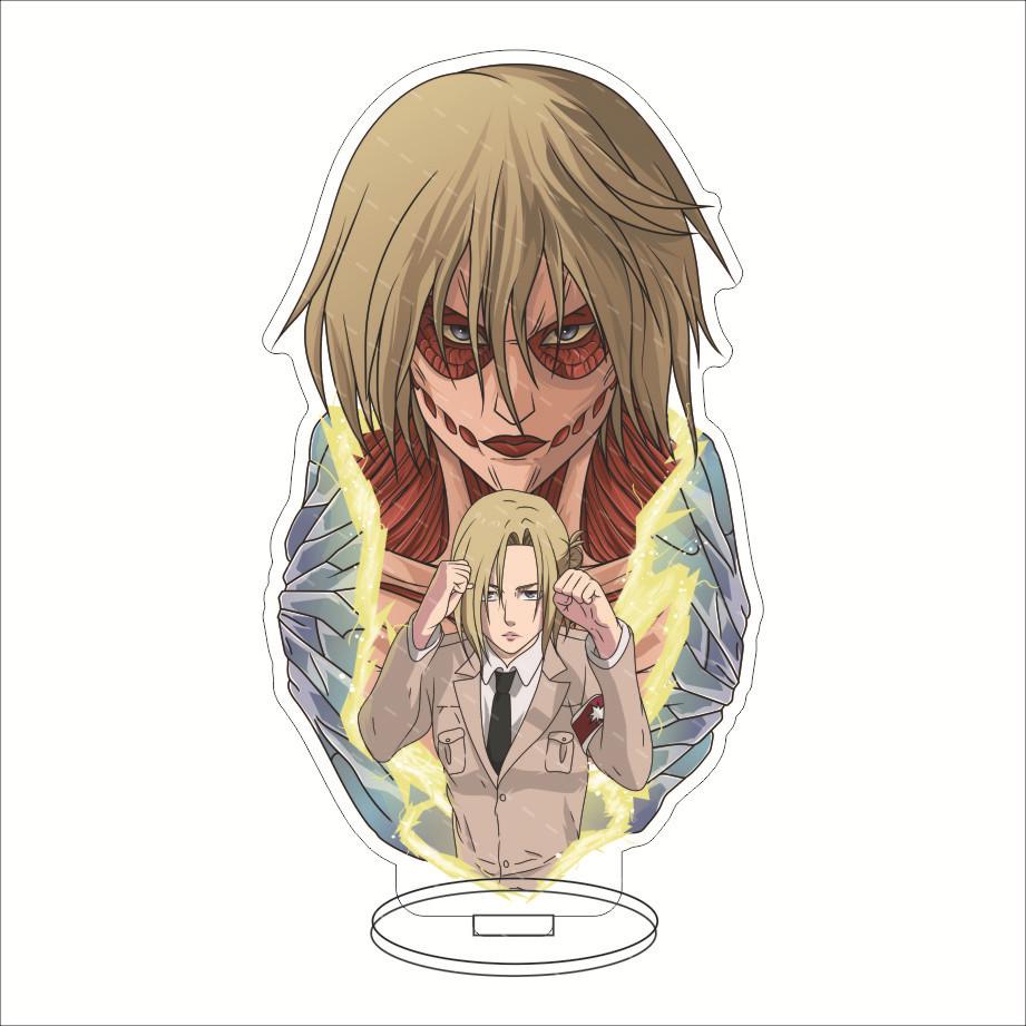 Attack On Titan Anime Big Stand Decoration - Eren Mikasa Armin Kiss Reiner Anikon Nyc