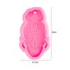 Heart Shape Keychain Casting Silicone Molds Dog Paw Print Resin Molds for Key Chain Pendant Making Epoxy Resin Craft Jewelry DIY
