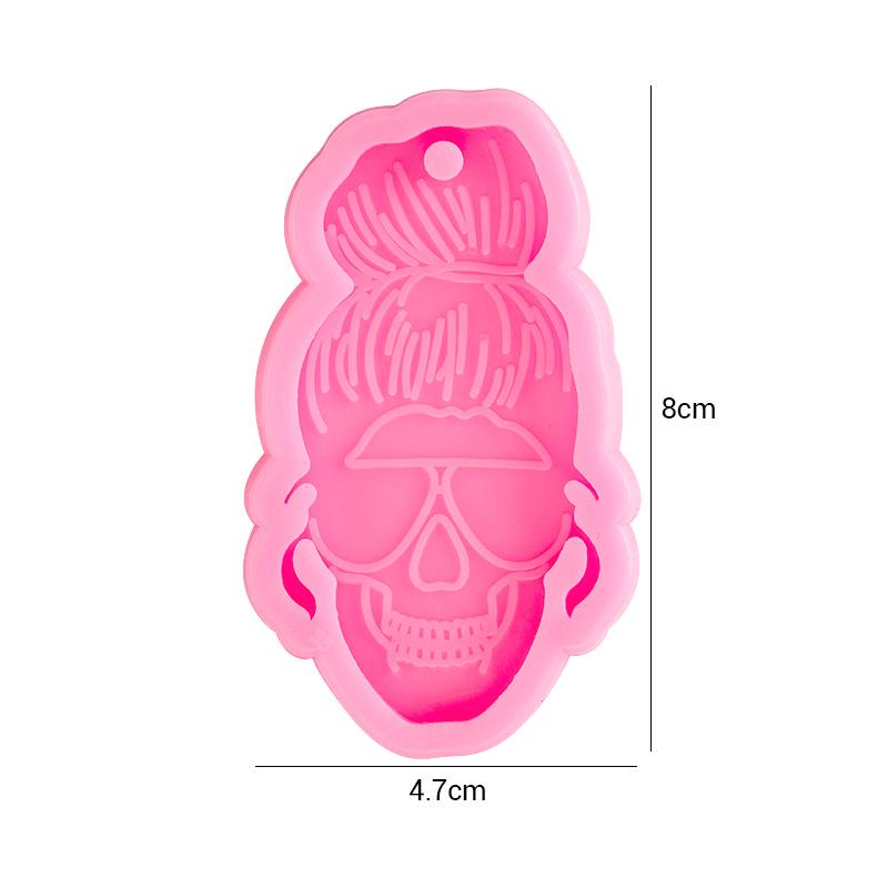Heart Shape Keychain Casting Silicone Molds Dog Paw Print Resin Molds for Key Chain Pendant Making Epoxy Resin Craft Jewelry DIY