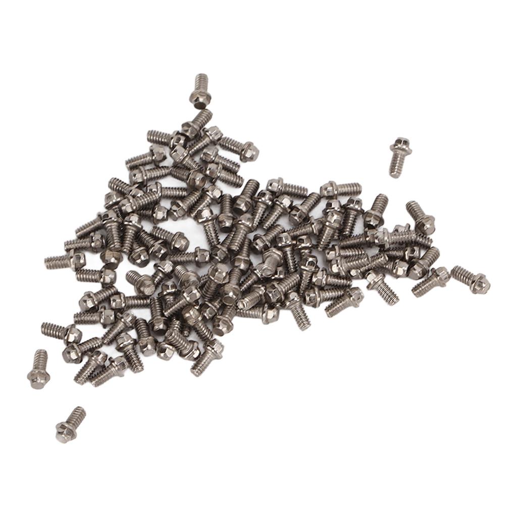 100pcs 3mm Stainless Steel M1.4 Screws for Axial SCX24 124 118 Scale Car Model Parts