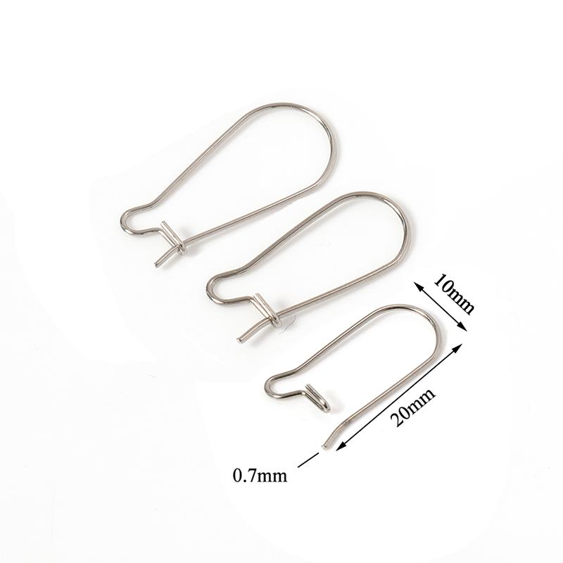 50pcs Stainless Steel Earwire Earrings Hooks Base for Earrings Ear Jewelry Making DIY Findings Accessories Wholesale Supplies