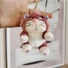 Plush Cat Delightful Toy Keychain 4 Inch Cartoon Stuffed Accessory Animal