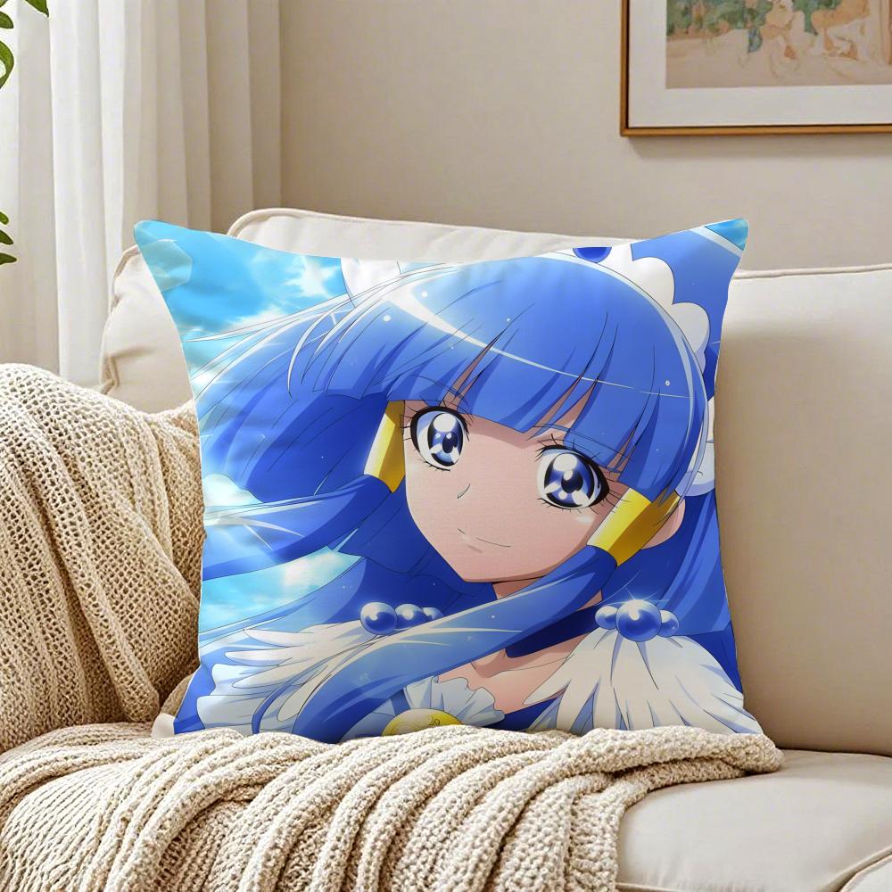 Anime MagicalGirl SSmile PPrecures PPretty Cushion Cover Pillowcase Antidustmite Living Room Sofa Decor Cushion Room