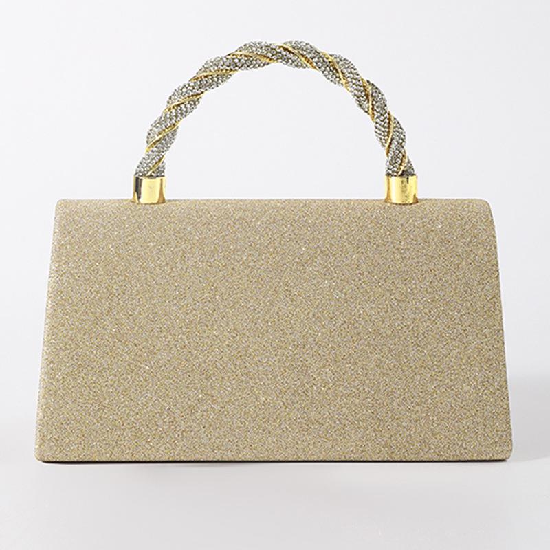 New High-Grade Banquet Clutch Bag Versatile Diamond Bow Chain Crossbody Evening Dress Purse