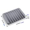 Silicone Soap Rack Free Punch Non-Slip Easy Clean Self Draining Soap Holder for Bathroom Kitchen Shower