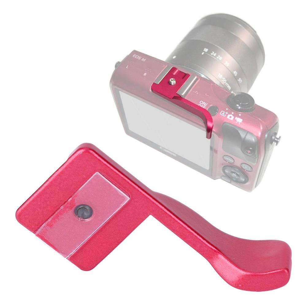 Aluminum Alloy Finger Thumb Grip Hot Shoe Mount Holder Bracket for Fuji X100 X100S X E1(red)