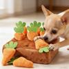 Hund Karotten Plüschtier Interaktives Hundespielzeug Plüsch Puzzle Spielzeug 2 in 1 Nasenarbeit Futterspiele für aggressive Kauer Haustier