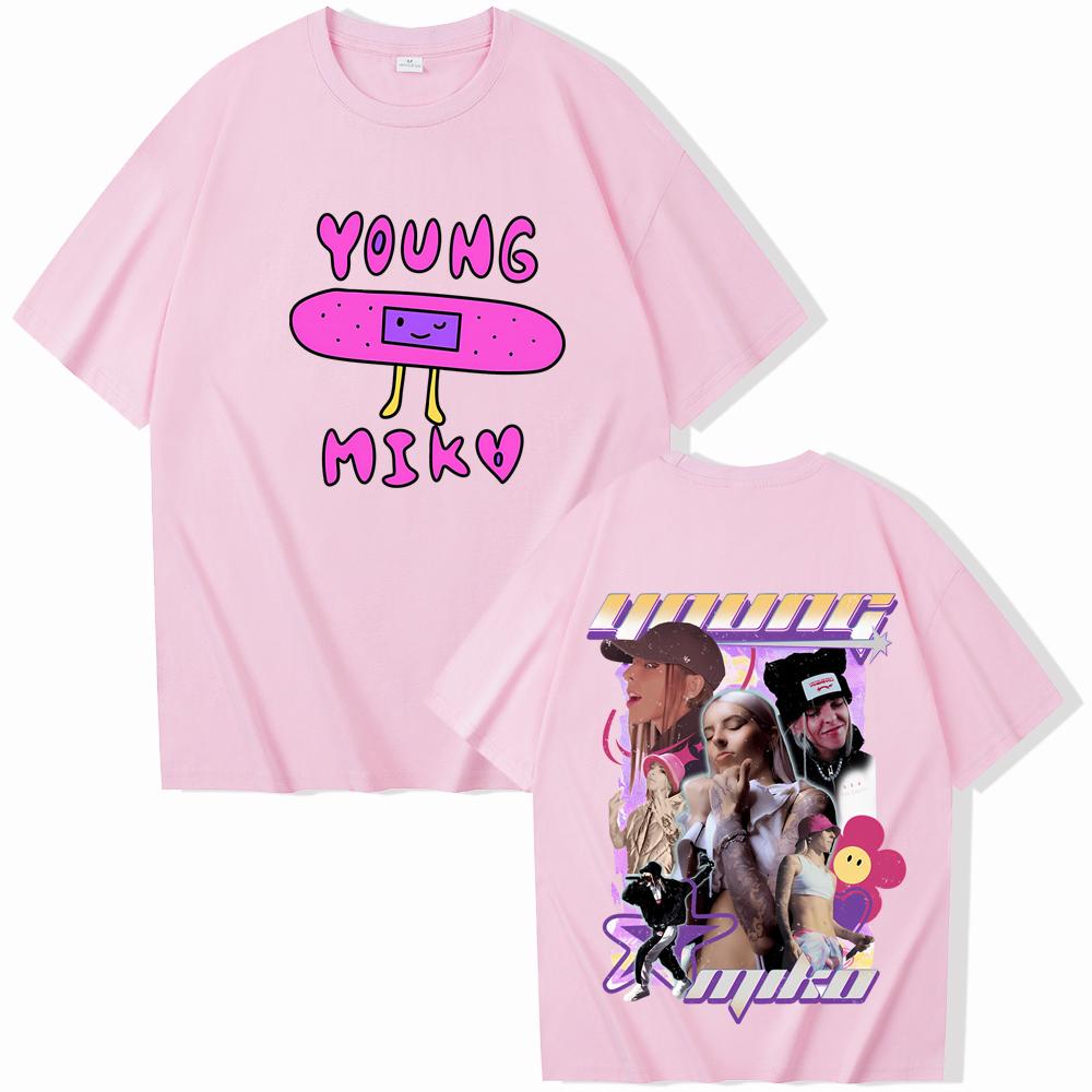 Young Singer Miko Graphic Print TShirt Women Vintage Fashion Short Sleeve TShirt Harajuku TShirt Streetwear Women Clothing