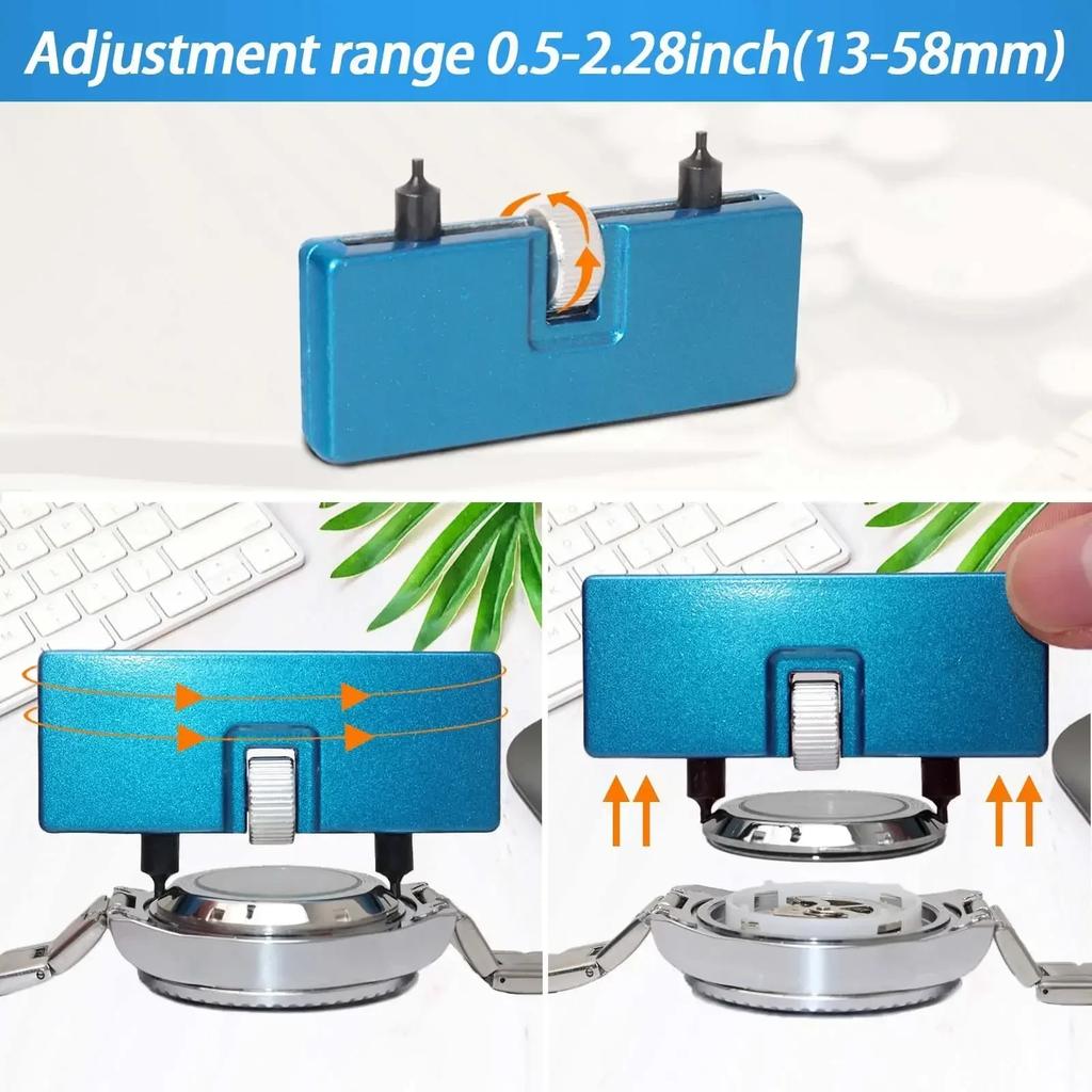 Watch Repair Kit Watch Battery Replacement Tool Kit Watch Back Remover Tool Suit